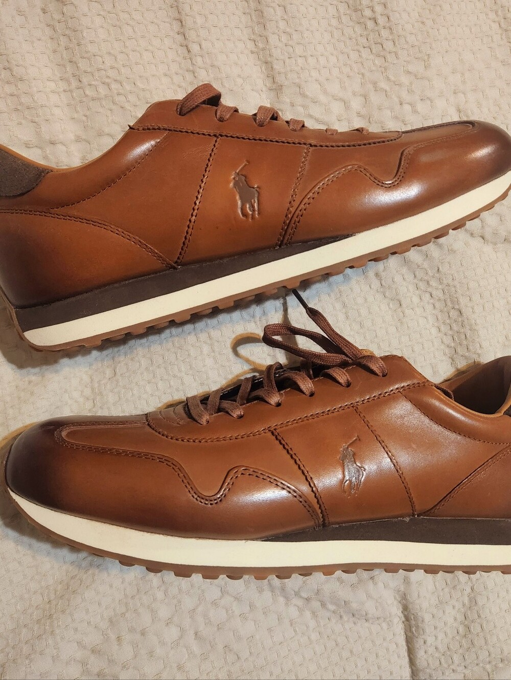 Polo Ralph Lauren Men's Train 85 Leather Sneakers - Picture 4 of 4